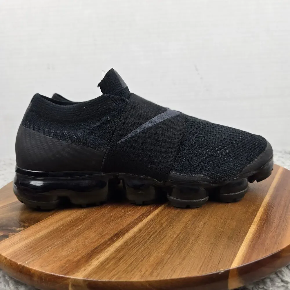 Nike Women 8 Air Vapormax Moc Triple Black Gym Daily Casual Sneaker AA4155-004